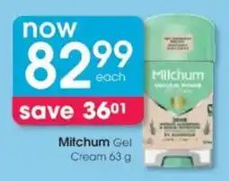Clicks Mitchum Gel Cream offer