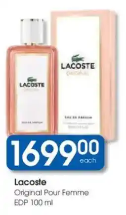 Clicks Lacoste Original Pour Femme offer