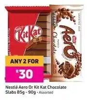 Game Nestle Aero Or Kitkat Chocolate Slabs-For Any 2 x 85g/90g offer