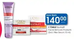 Clicks L'Oréal Revitalift Facial Skincare Products offer
