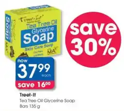 Clicks Treet-It Tea Tree Oil Glycerine Soap Bars offer