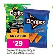 Game Doritos 3D Bugles 100g Or Corn Chips 150g-For Any 2 offer