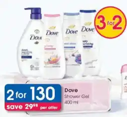 Clicks Dove Shower Gel offer