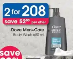 Clicks Dove Men+Care Body Wash offer