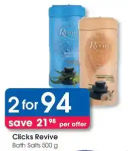 Clicks Clicks Revive Bath Salts offer