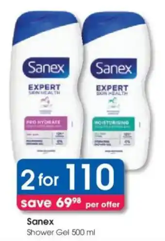 Clicks Sanex Shower Gel offer