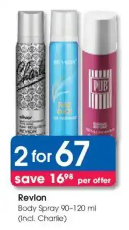 Clicks Revlon Body Spray offer