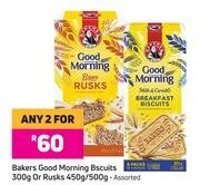 Game Bakers Good Morning Biscuits 300g Or Rusks 450g/500g-For Any 2 offer