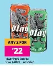 Game Power Play Energy Drink-For Any 2 x 440ml offer