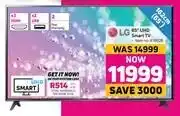 Game LG 65" UHD Smart TV offer