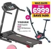 Trojan TR105 Treadmill Plus Apex 100 Stationary Bike offer at Game