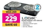 Game Logik Double Hotplate RSH-080449 offer