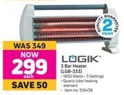 Game Logik 3 Bar Heater LGB-333 offer