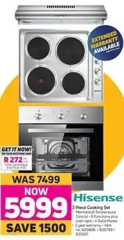Game Hisense 3 Piece Cooking Set offer
