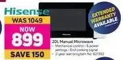 Game Hisense 20Ltr Manual Microwave offer