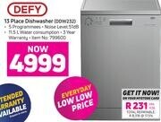 Game Defy 13 Place Dishwasher DDW232 offer