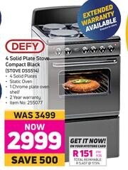 Game Defy 4 Solid Plate Stove Compact (Black) STOVE DSS514 offer