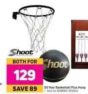 Game Shoot 50 Year Basketball Plus Hoop-For Both offer