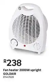 Leroy Merlin Goldair 2000W Upright Fan Heater offer