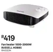 Russell Hobbs 1000-2000W Fan Heater