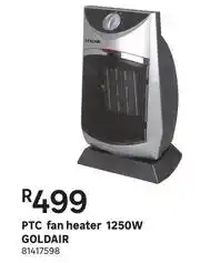 Leroy Merlin Goldair 1250W PTC Fan Heater offer
