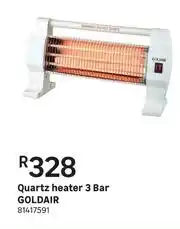 Leroy Merlin Goldair 3 Bar Quartz Heater offer