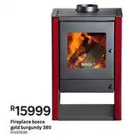 Leroy Merlin Bosca Gold Burgundy 380 Fireplace offer