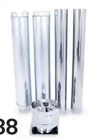 Leroy Merlin Megamaster 150mm Stainless Steel Flue Kit offer