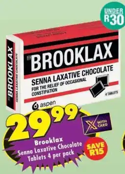 MediRite Brooklax Senna Laxative Chocolate Tablets offer