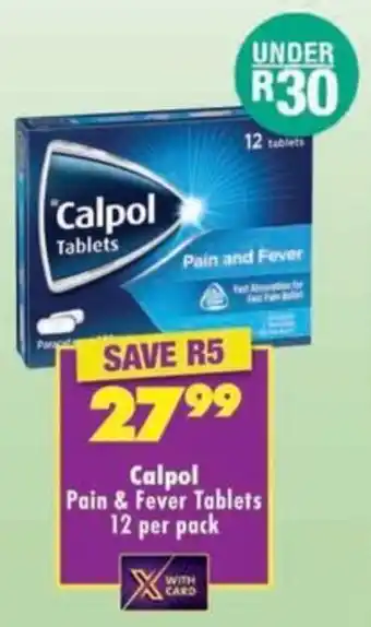 MediRite Calpol Pain & Fever Tablets offer