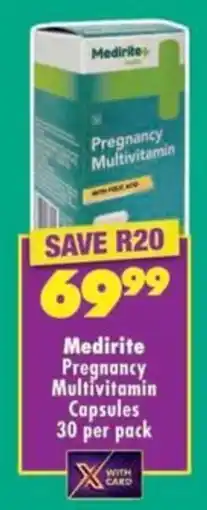 MediRite Medirite Pregnancy Multivitamin Capsules offer