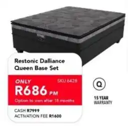 Astra Furnishers Restonic Dalliance Queen Base Set offer