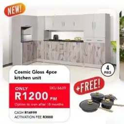 Astra Furnishers Cosmic Gloss kitchen unit offer