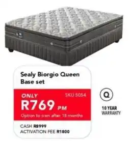 Astra Furnishers Sealy Biorgio Queen Base set offer
