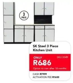 Astra Furnishers SK Steel Kitchen Unit offer