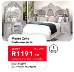 Astra Furnishers Monte Cello Bedroom Suite offer