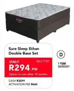 Astra Furnishers Sure Sleep Ethan Double Base Set offer