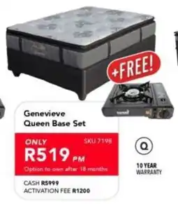 Astra Furnishers Genevieve Queen Base Set offer