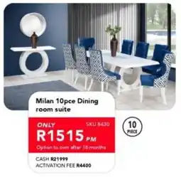 Astra Furnishers Milan Dining room suite offer