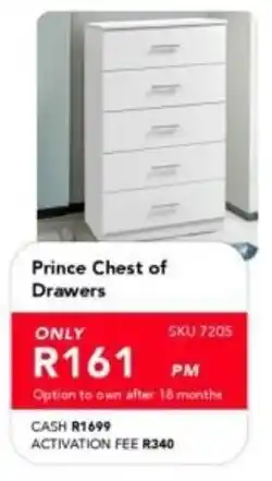 Astra Furnishers Prince Chest of Drawers offer