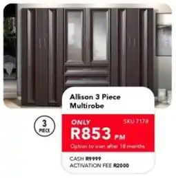 Astra Furnishers Allison Multirobe offer