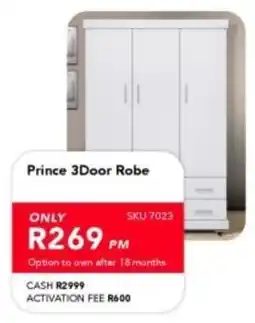 Astra Furnishers Prince 3Door Robe offer