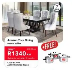 Astra Furnishers Armano Dining room suite offer