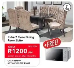 Astra Furnishers Kuba Dining Room Suite offer