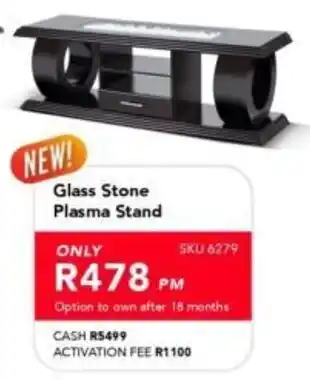 Astra Furnishers Glass Stone Plasma Stand offer