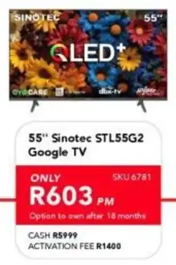 Astra Furnishers Sinotec 55" STL55G2 Google TV offer