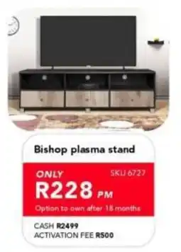 Astra Furnishers Bishop plasma stand offer
