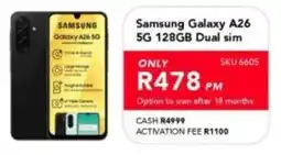 Astra Furnishers Samsung Galaxy A26 5G 128GB Dual sim offer