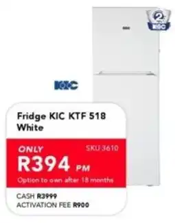 Astra Furnishers KIC Fridge White offer