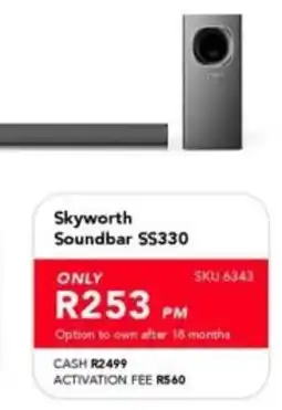 Astra Furnishers Skyworth Soundbar SS330 offer